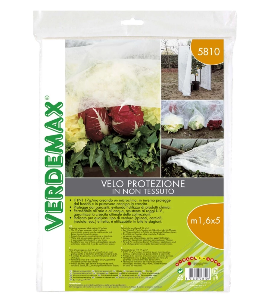 VELO DI PROTEZIONE IN NON TESSUTO - 1.6X5 METRI - VERDEMAX